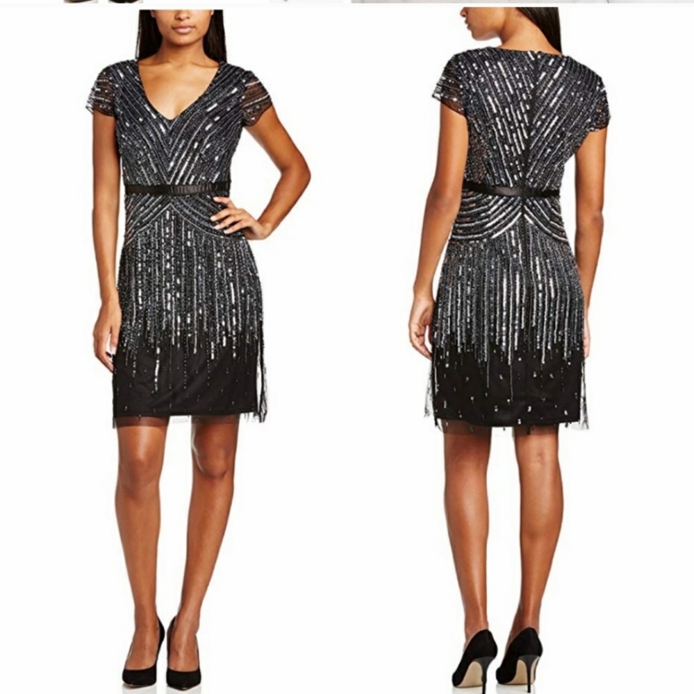 Adrianna Papell Cap-sleeve Dress